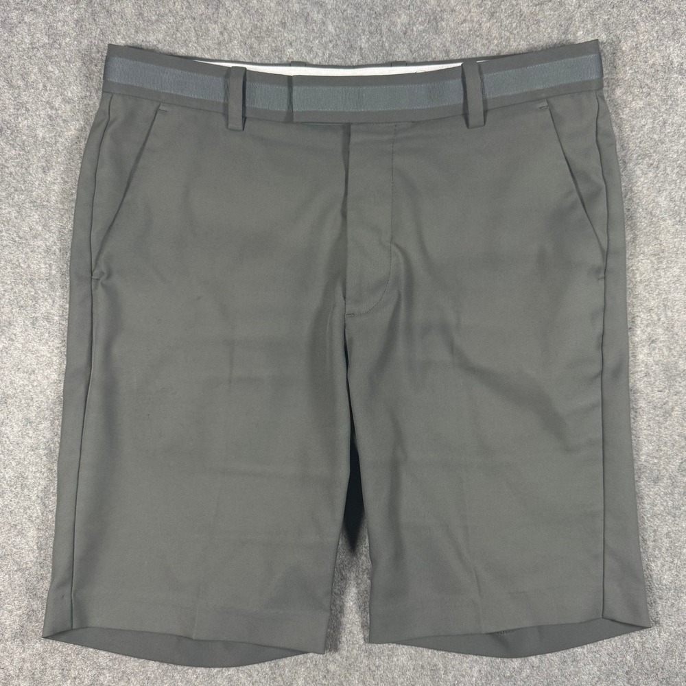 G/FORE Golf Shorts Mens 32 Grey Performance Twill Straight Leg Activewear Luxury